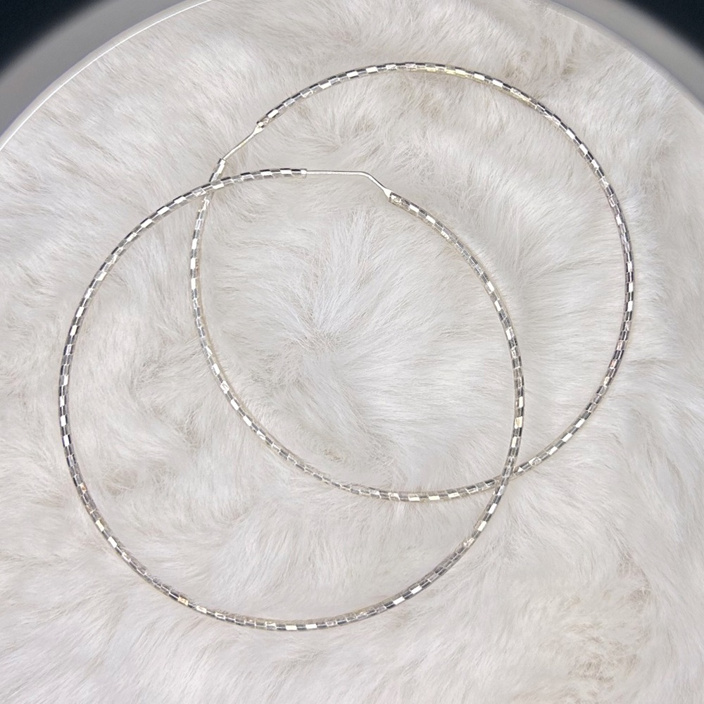 Large Silver 925 earrings